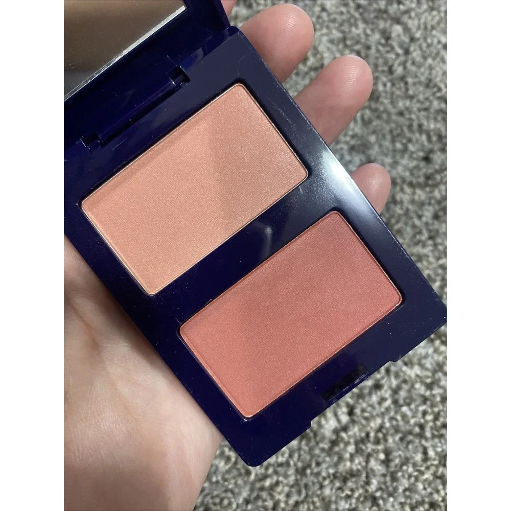 ESTEE LAUDER BLUSH ALL DAY NATURAL CHEEK COLOR BLUSHER DUO - ROSE 11 + TERRA 10